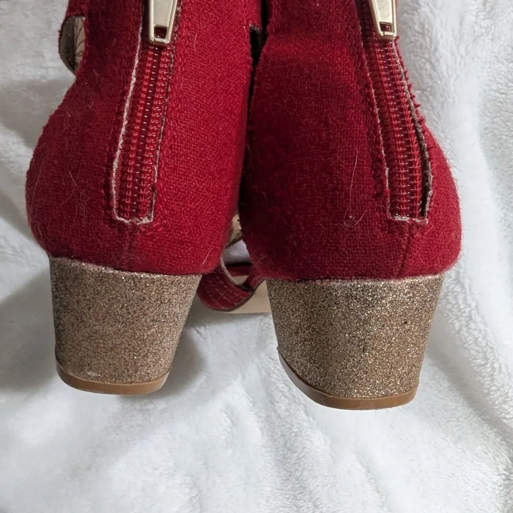 Joyfolie Girls Elegant Red shoes